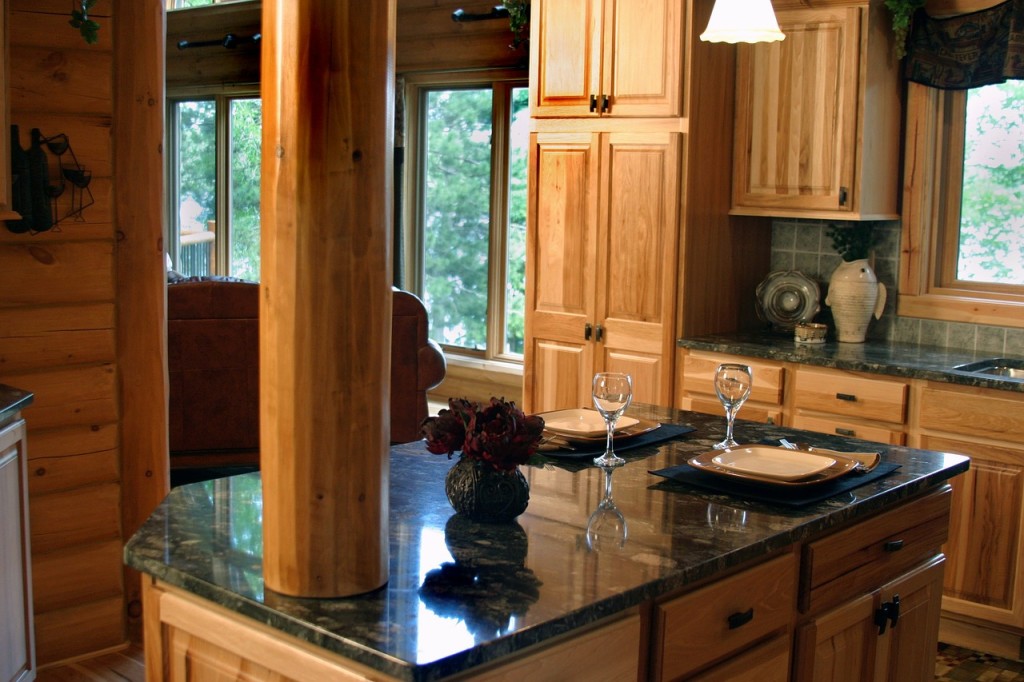 kitchen remodeled to include granite countertops